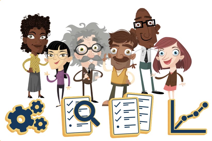 Teachers reviewing student progress